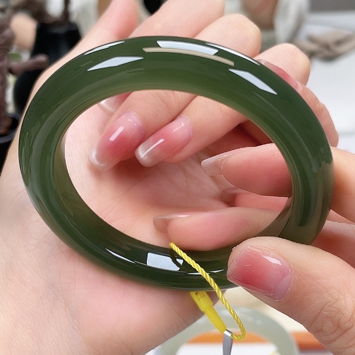 和田玉手镯5455未镶嵌