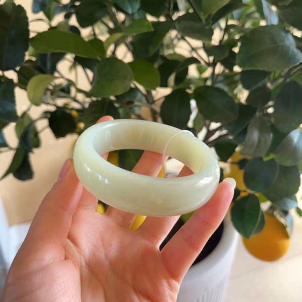 天然和田玉宽版女士手镯老料油性好时尚美观颜色百搭价格亲民