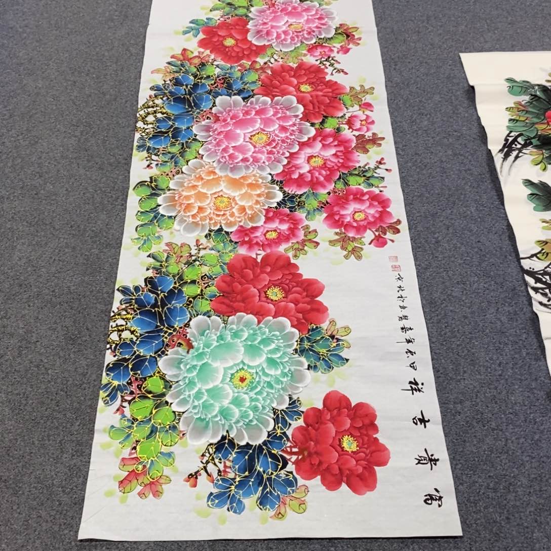 国画天*180✖️70金线水晶画画画画画画画画