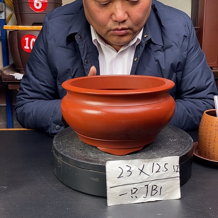 紫砂花盆货号一只JB1