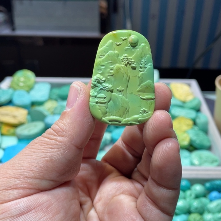 菱锰矿珠宝半成品未镶嵌