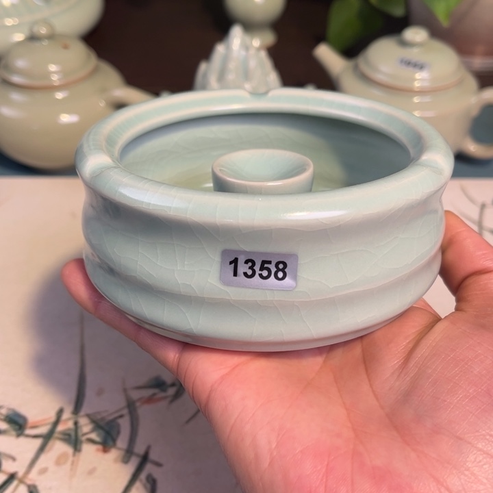 瓷杯子1358 青鸾汝瓷汝州发货