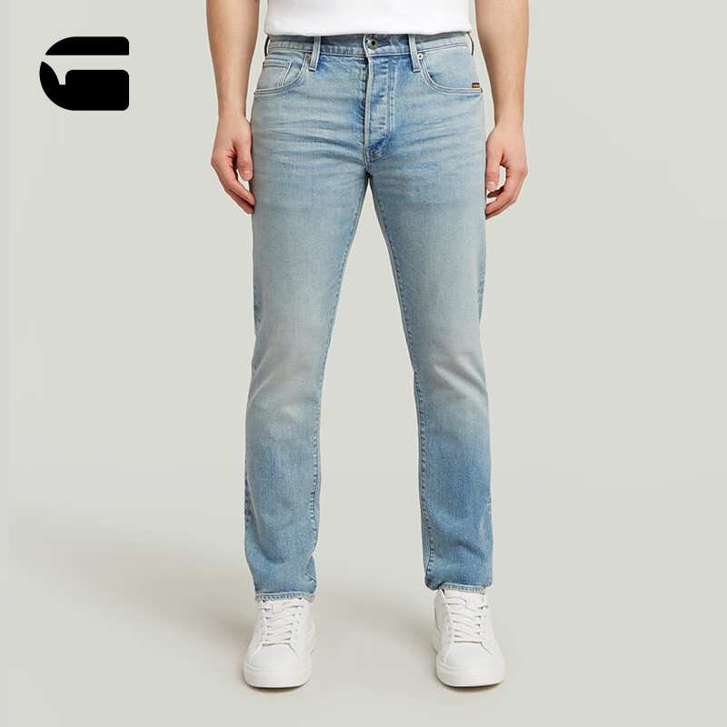 G-STAR RAW25年秋季新款3301修身牛仔裤帅气男士5口袋潮流舒适长