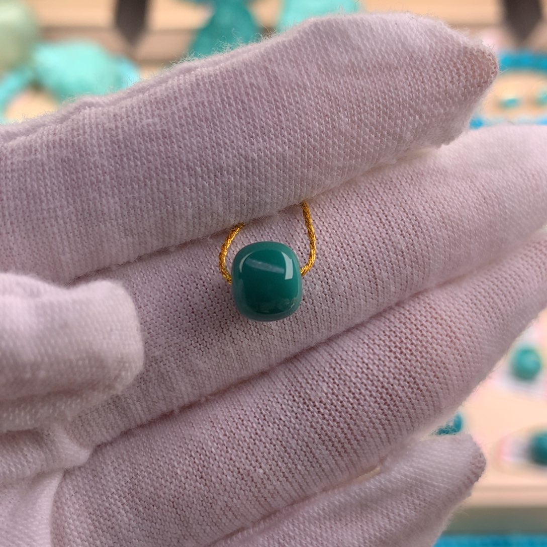 绿松石珠宝奇石未镶嵌8.1×7.1