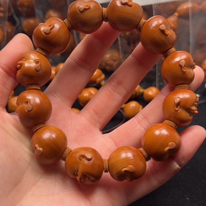 奔***肉手串橄榄核19开心