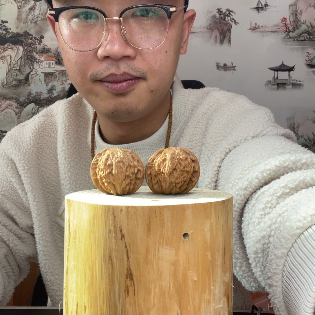 順***把件文玩核桃磨盘