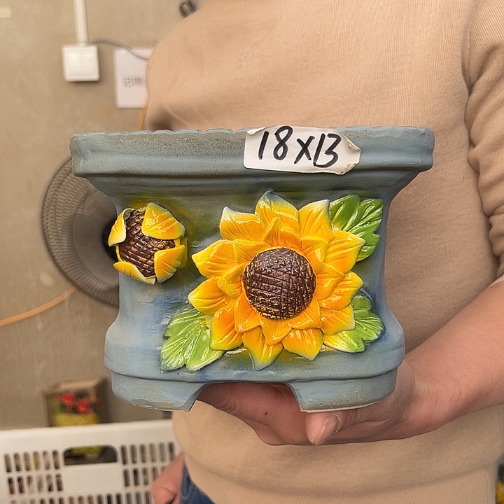 粗陶材质多肉花盆