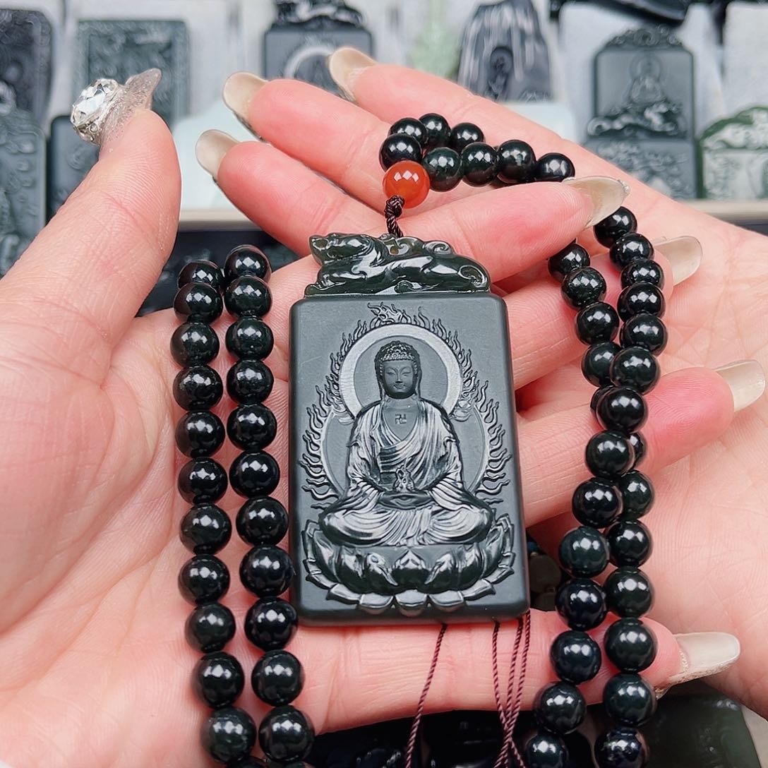 和田玉颈饰未镶嵌