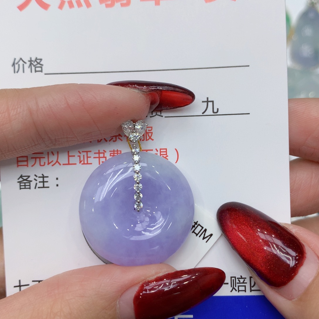 翡翠颈饰18K金镶嵌hljutloo