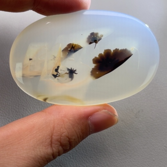 玛瑙/玉髓颈饰未镶嵌蓝*