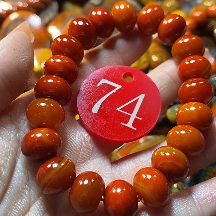 宋***.玛瑙/玉髓未镶嵌手链