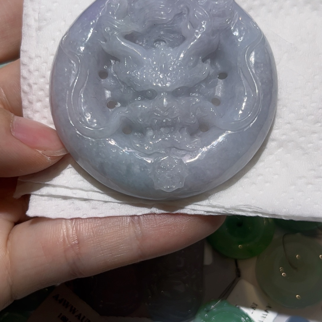 翡翠颈饰未镶嵌天然翡翠A货