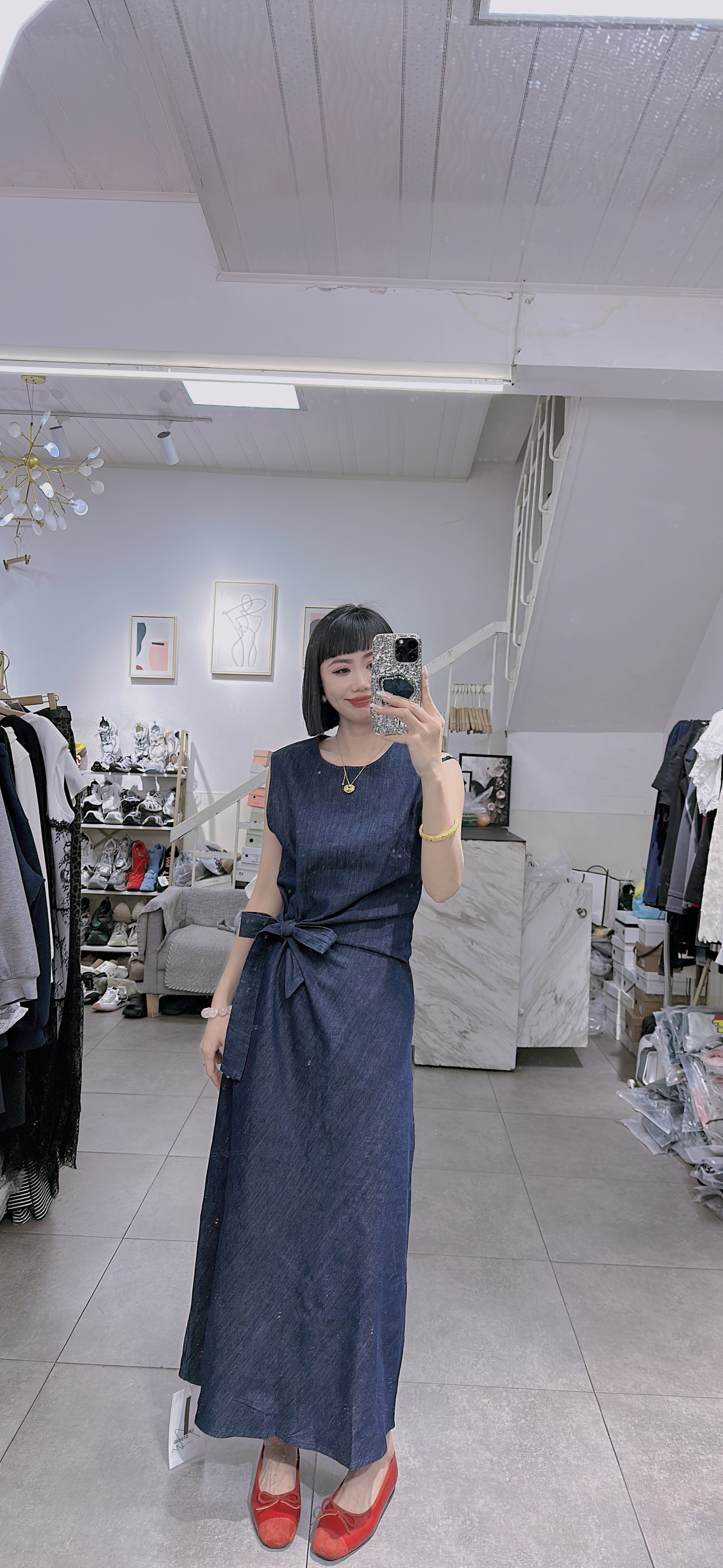 牛仔连衣裙连衣裙