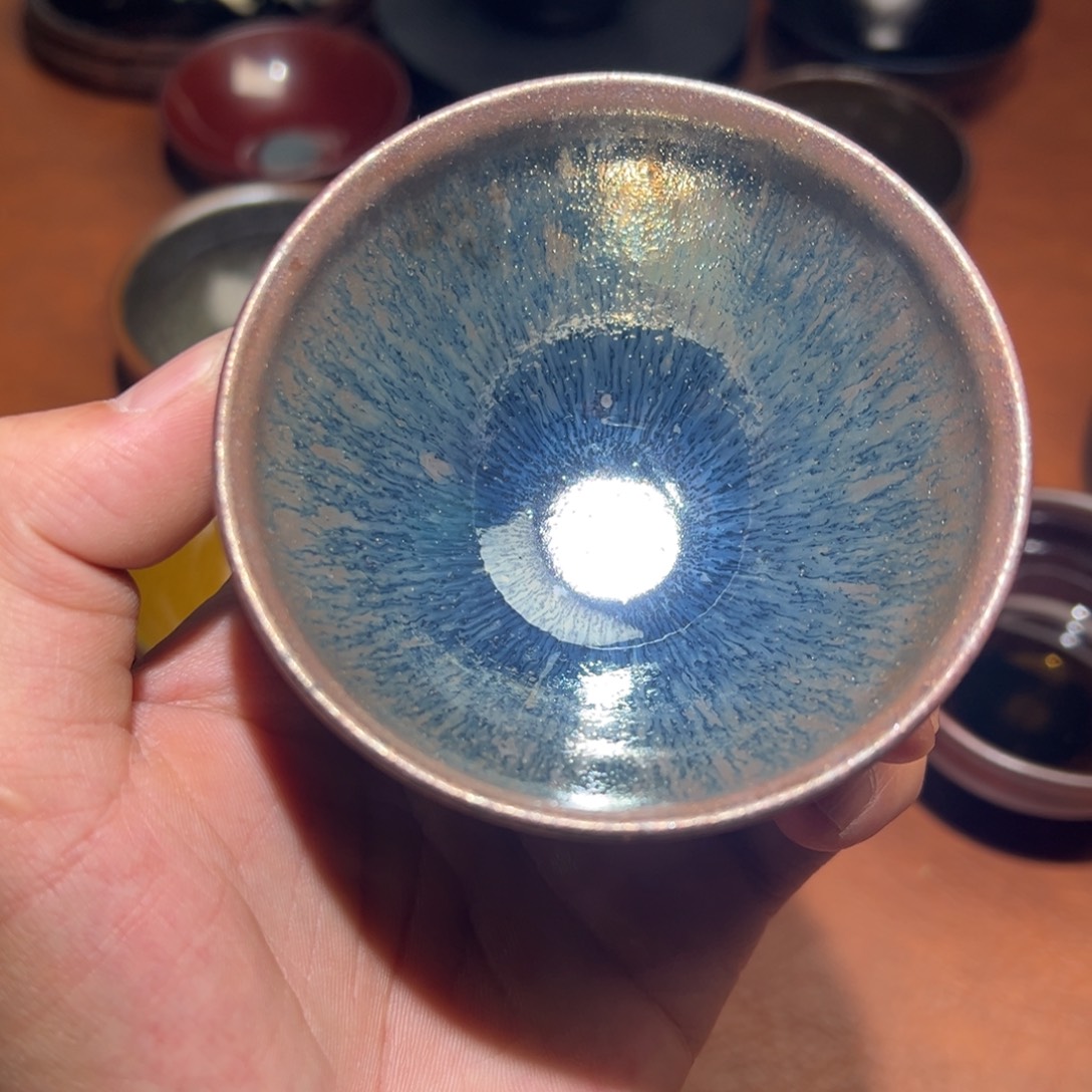 茶盏黄俊杰柴烧主人杯建窑建盏茶盏