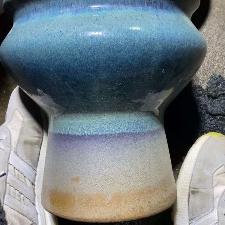 紫砂花盆高约26口约24