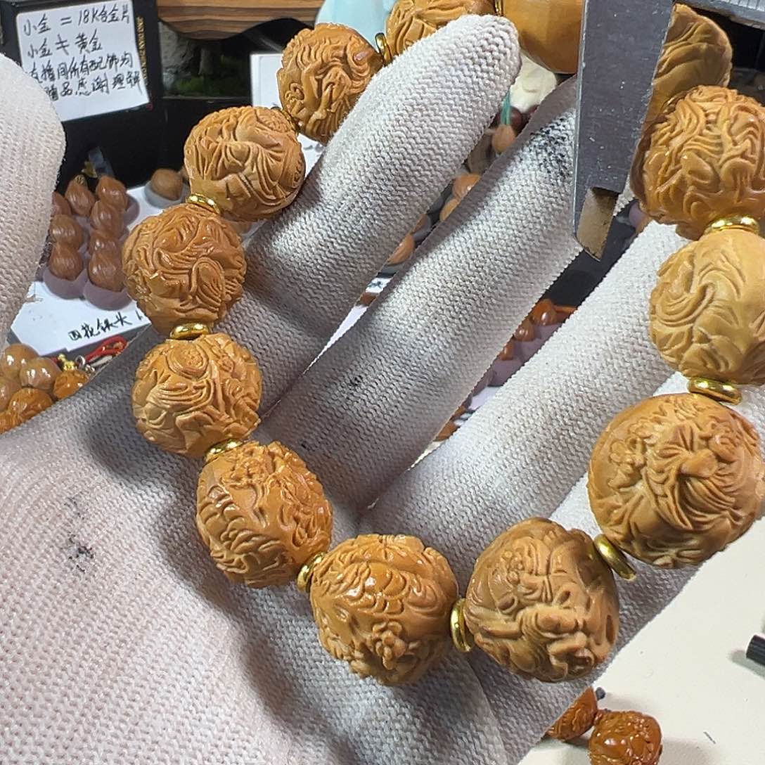 橄榄核手串/手链橄榄核雕刻手工艺品