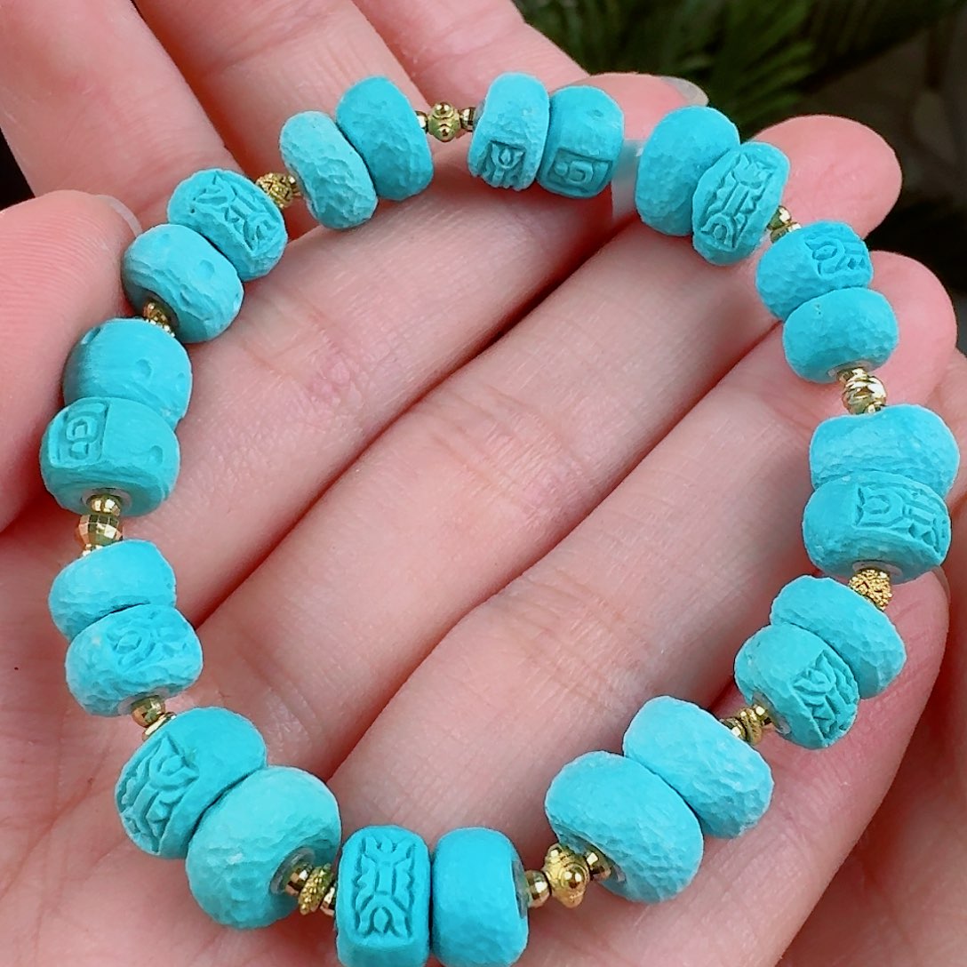 绿松石珠宝奇石未镶嵌