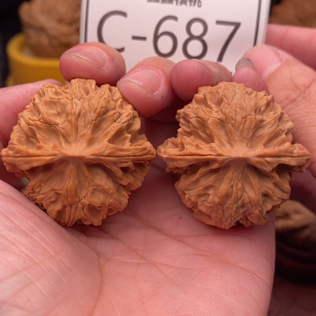 文玩核桃把件苹果40