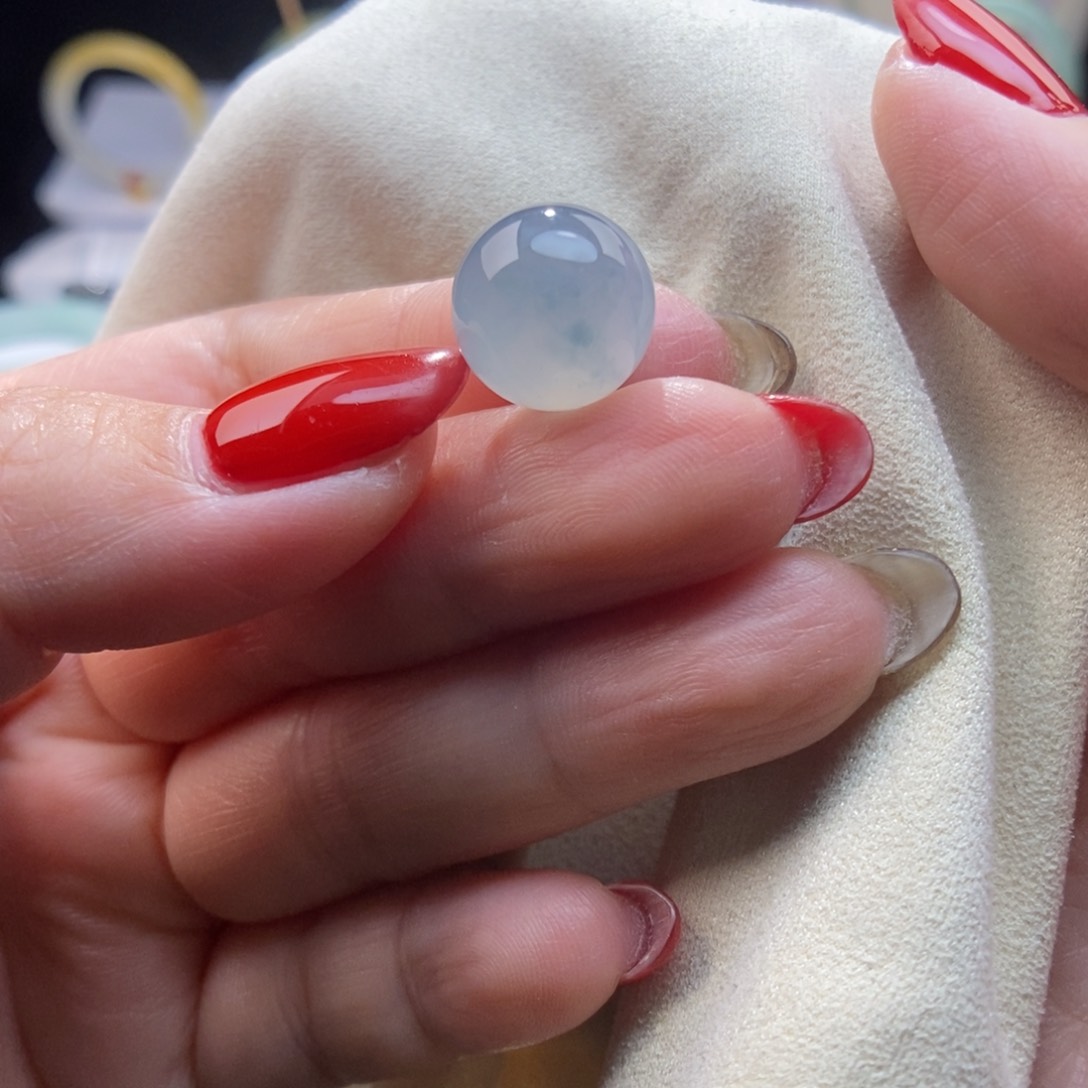 翡翠颈饰未镶嵌圆珠13