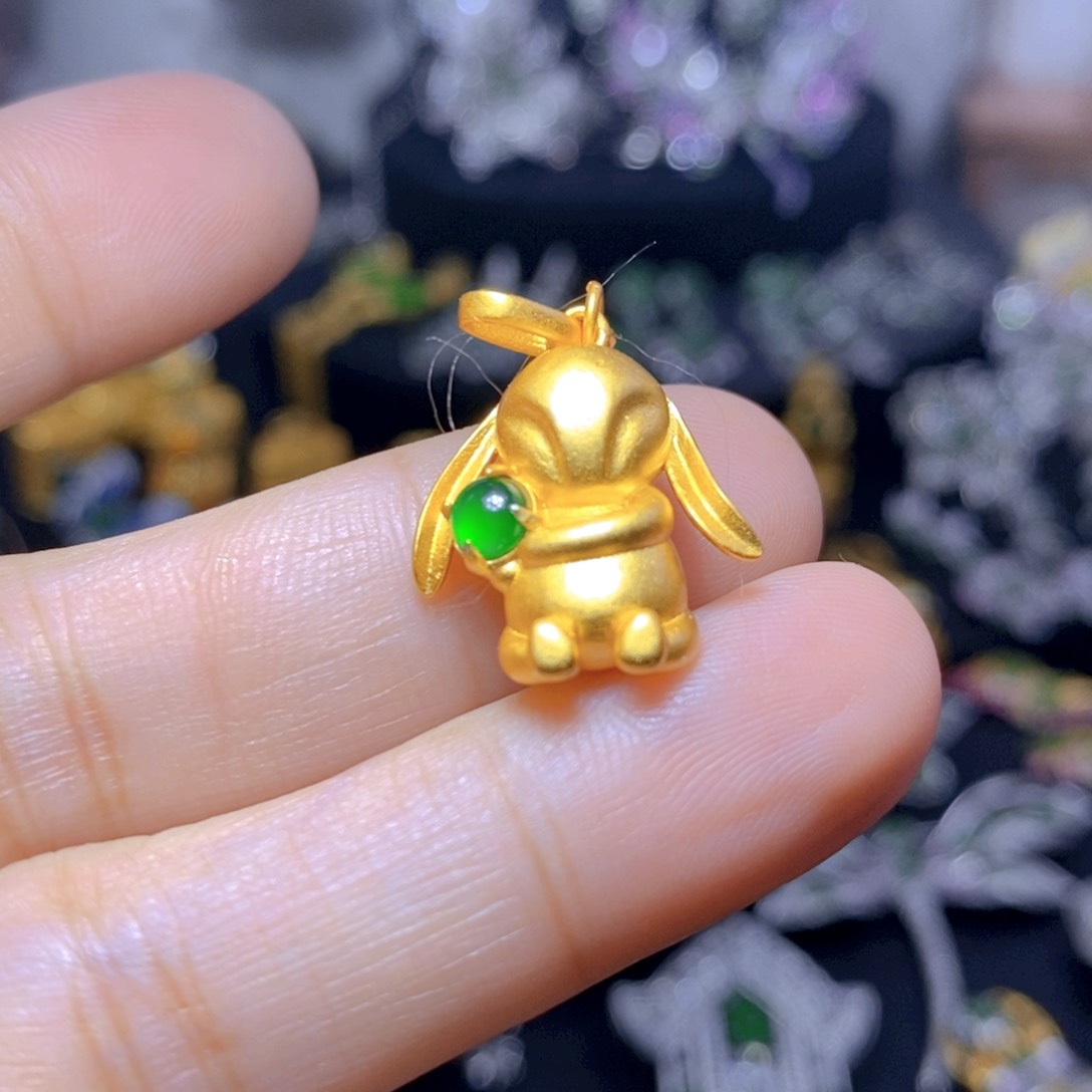 翡翠银S925镶嵌耳饰天然翡翠