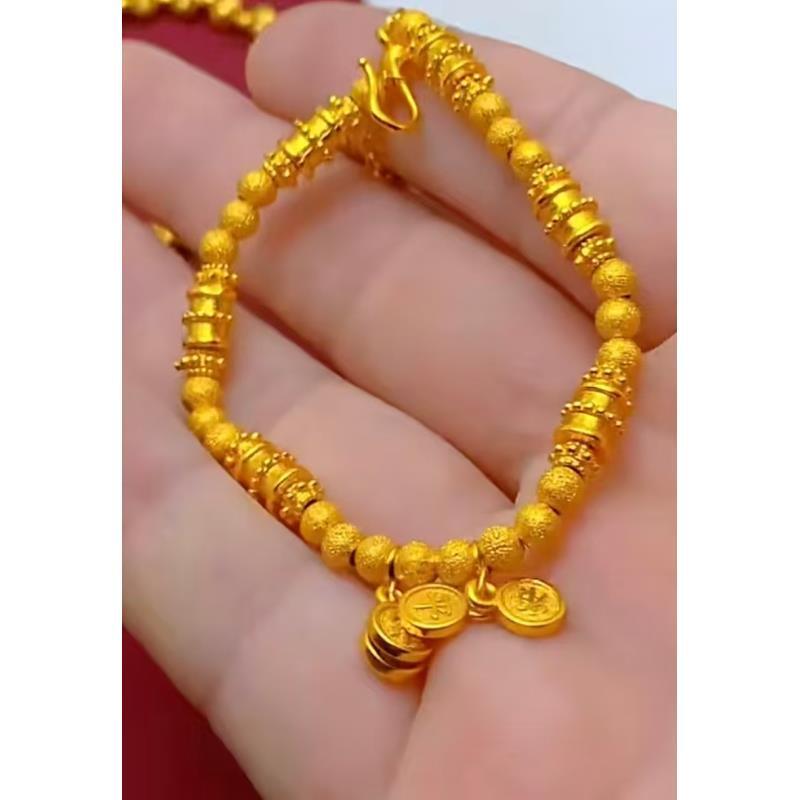 合金吊坠 A72【链接乱上】平安喜乐手链胖福敦敦手串磨砂手链