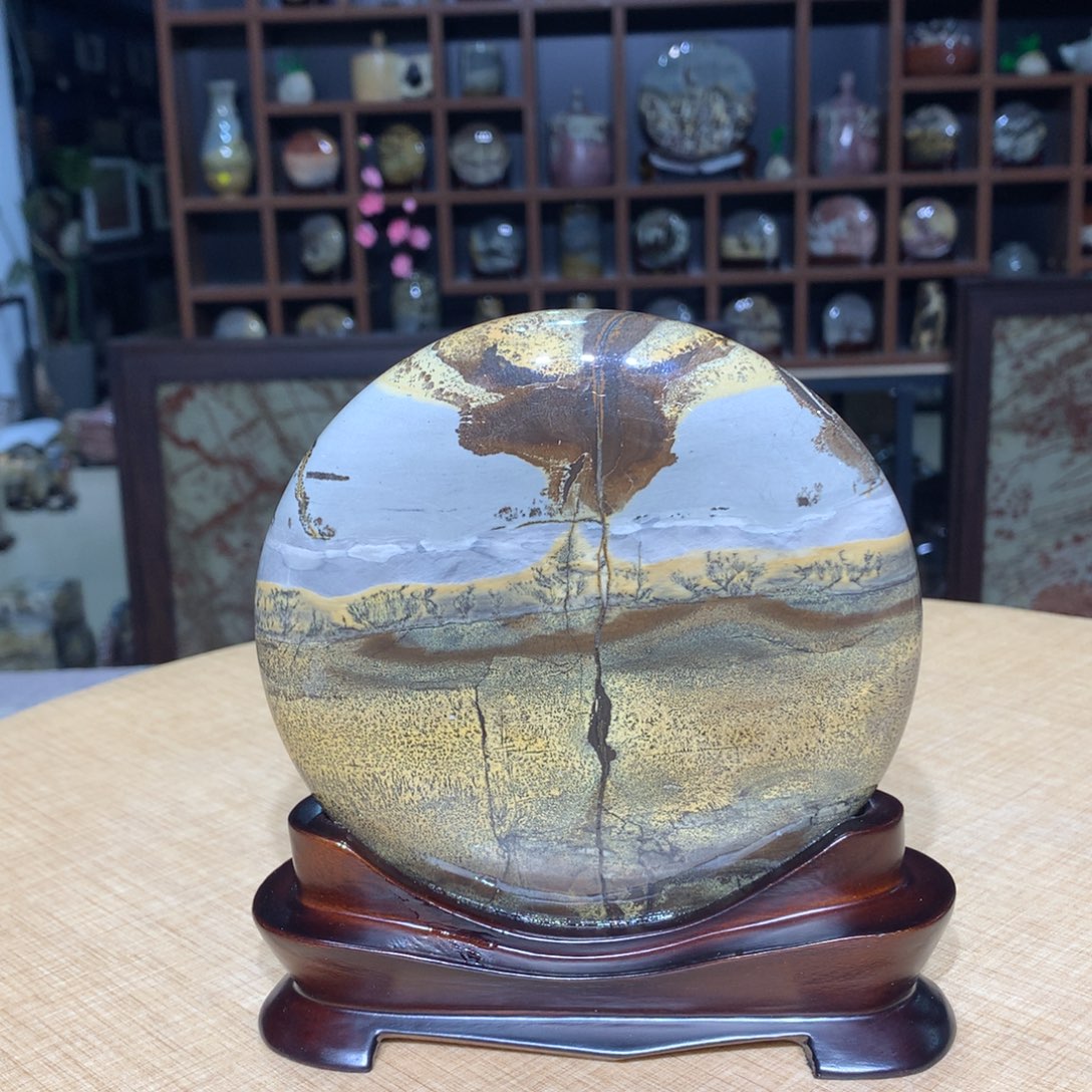 紫砂，广西国画石摆件，收藏观赏