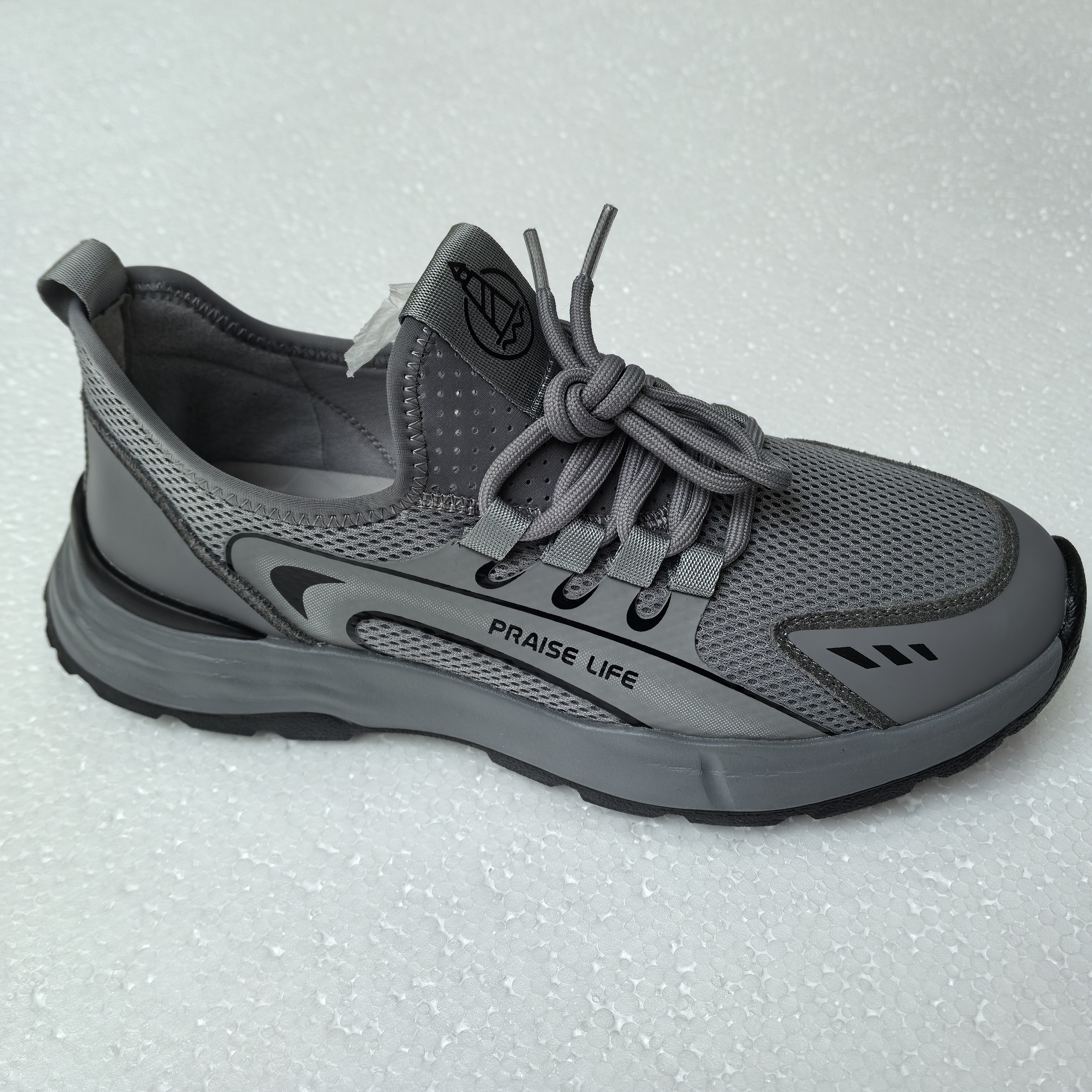 网面男海男奢剪标鞋软底中老年飞织休闲鞋男士运动鞋透气062