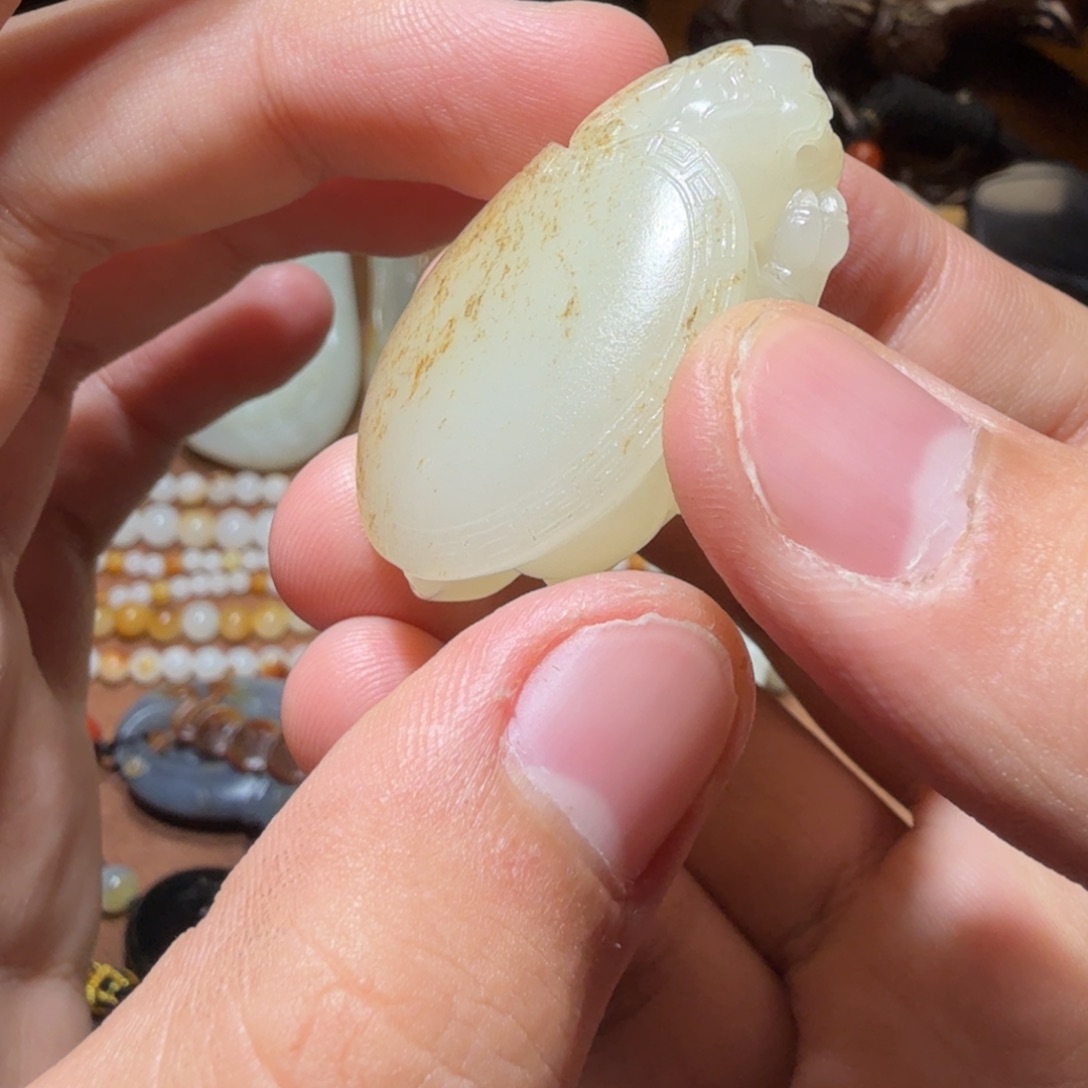 6***6和田玉未镶嵌笔搁