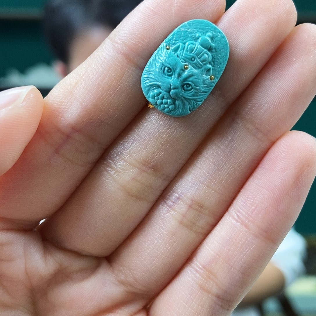 未镶嵌绿松石珠宝奇石