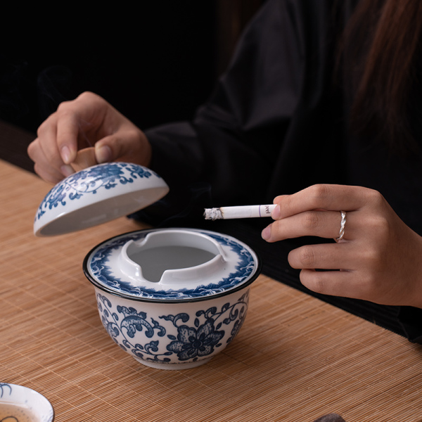盘花大号单杯烟灰缸D  244