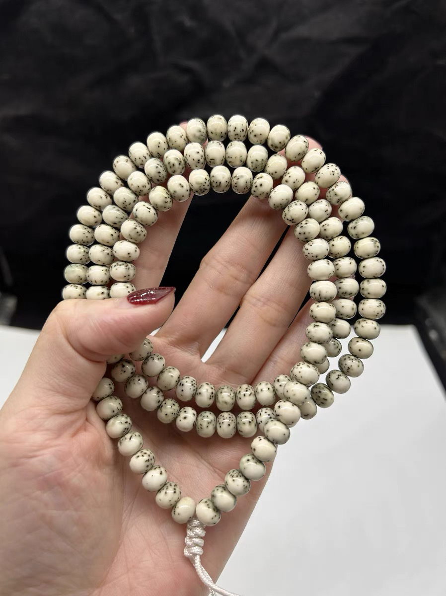 臻藏款海南星月菩提糯冰骨瓷白6X8苹果河豚无月半壁江山大留白