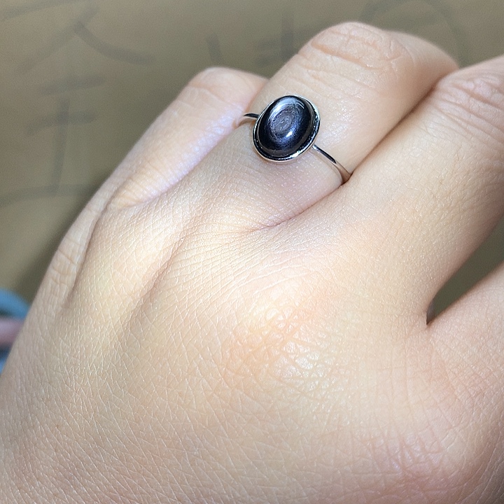 水晶水晶戒指银S925镶嵌