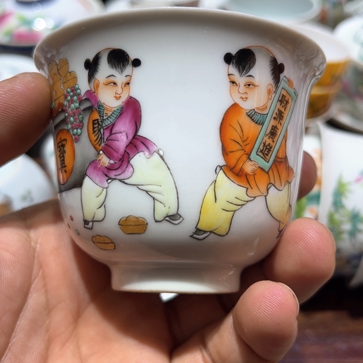 纯手绘精品盖碗杯