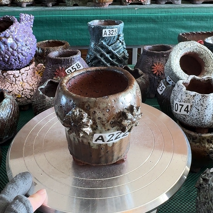 内口6.5高10粗陶手工