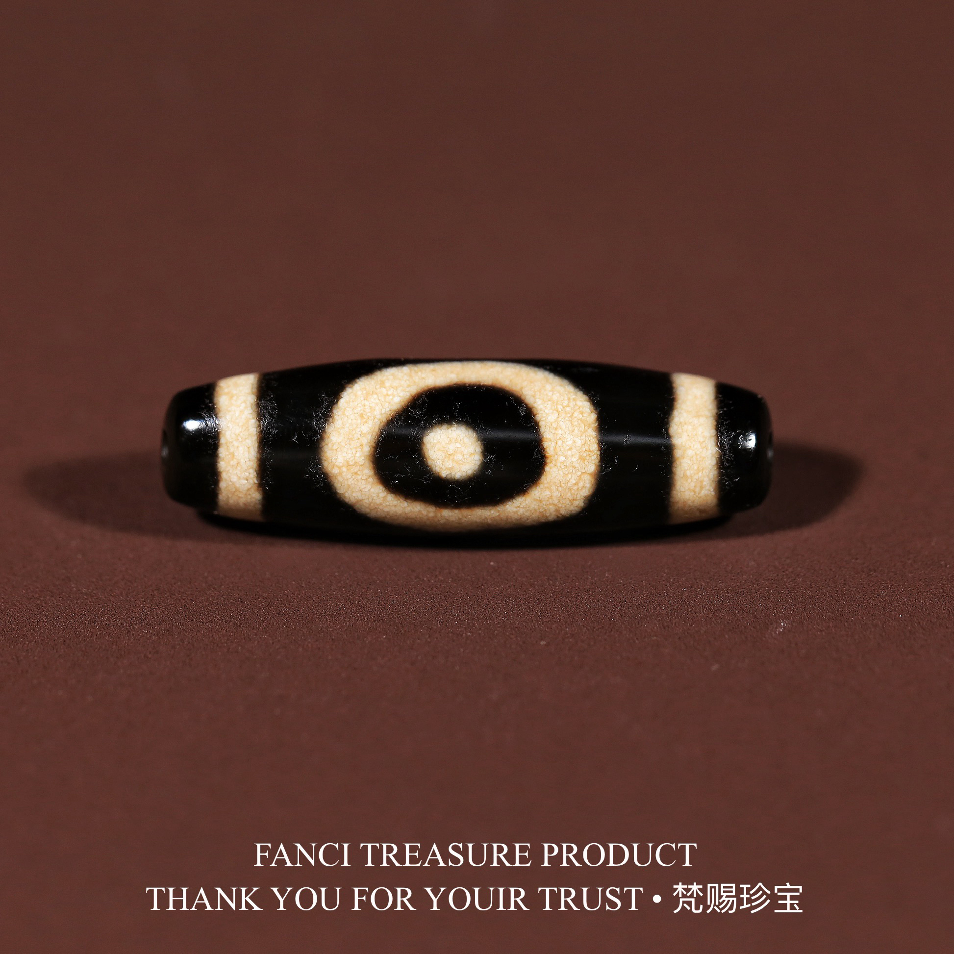 梵赐珍宝·【上肯老超】一代老台湾早期黑头星辰圣湖一眼38.7x11.4mm