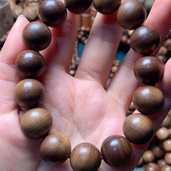 檀香木手串/手链老山檀香1.5瑕