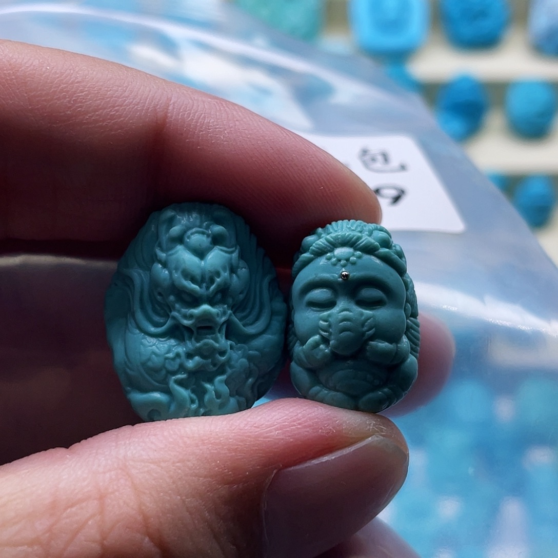 未镶嵌绿松石珠宝奇石kk