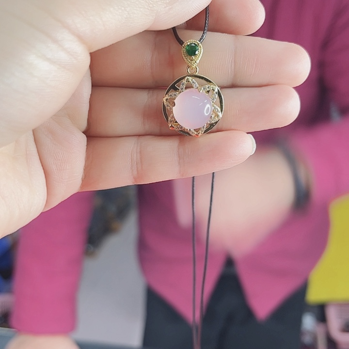 玛瑙吊坠未镶嵌丅2九天寒冰吊坠