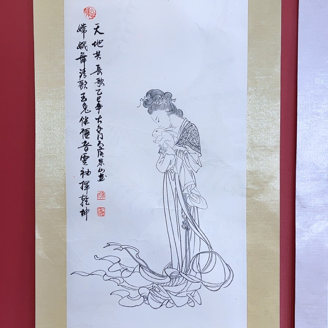 国画侯果山老师亲笔手绘作品朵 