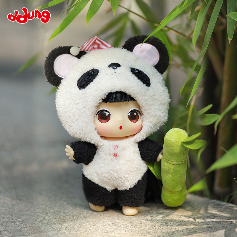 冬己熊猫换装棉花糖娃娃|可爱玩偶|女孩玩具|生日礼物|