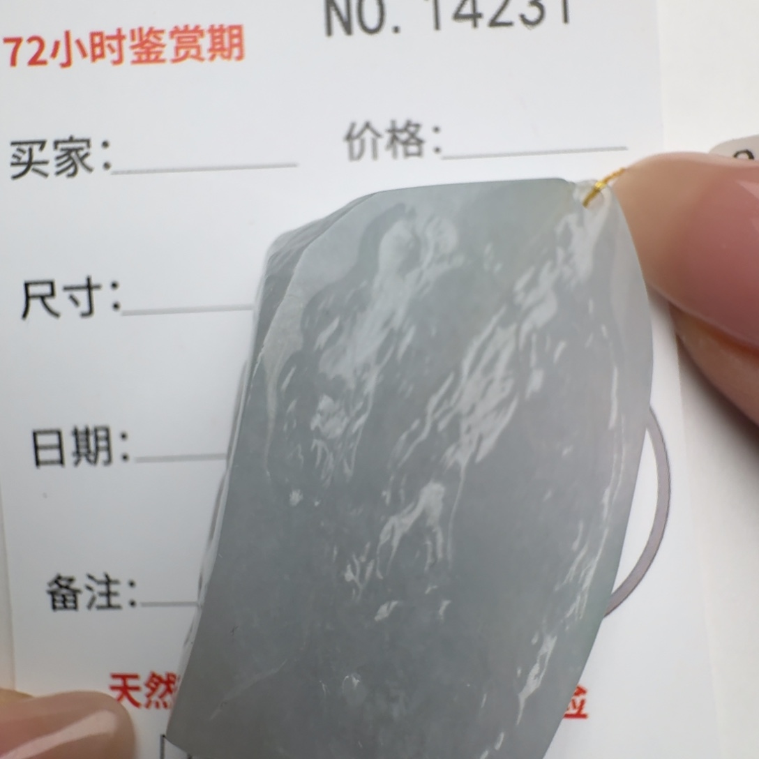 翡翠颈饰未镶嵌原石14231