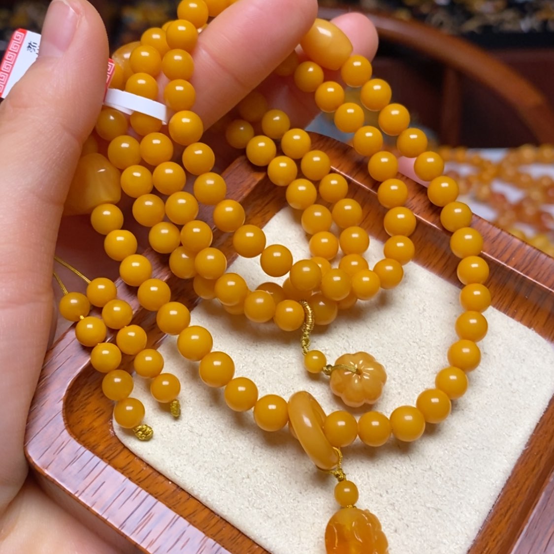 【闪购商品】蜜蜡颈饰未镶嵌项链