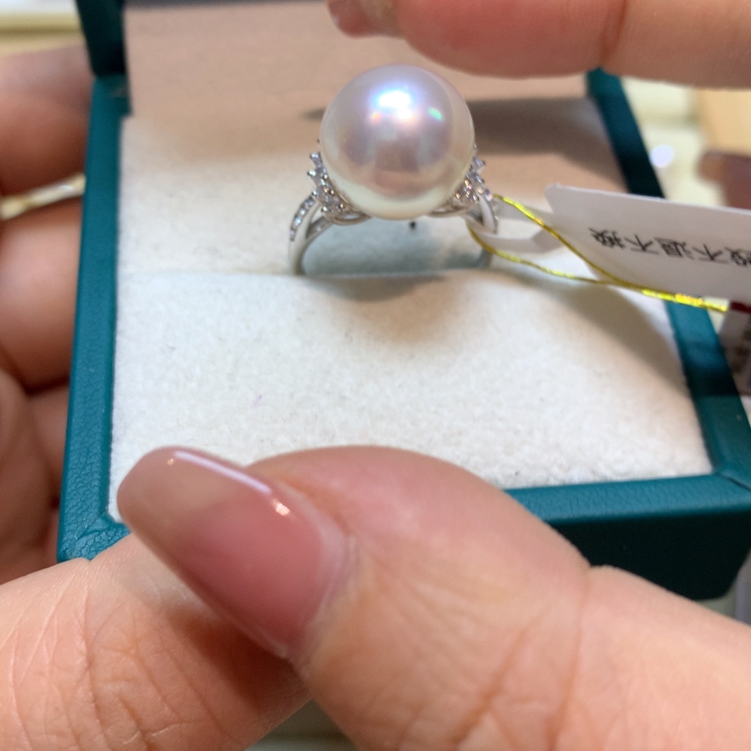 海水珍珠戒指14K金镶嵌