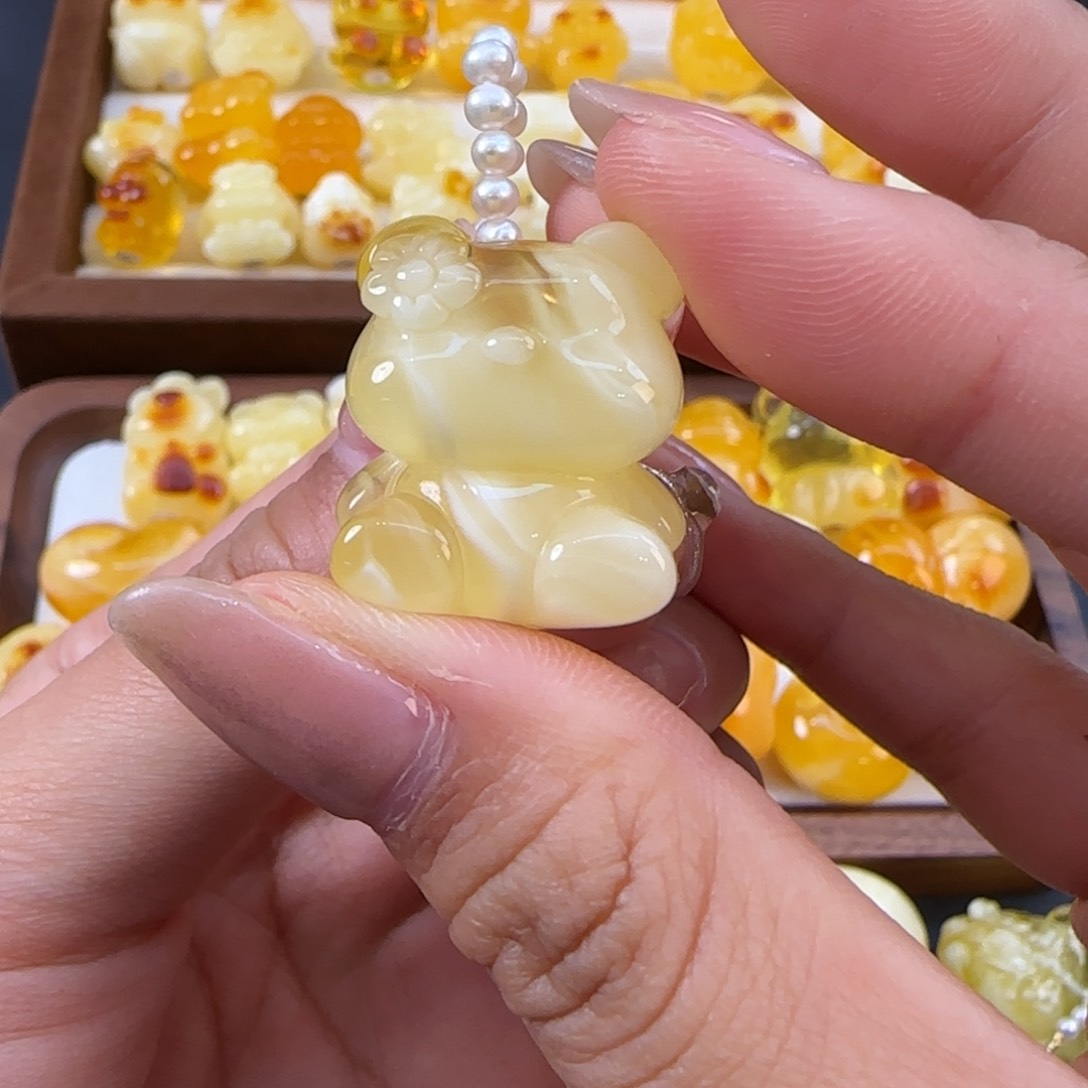 琥珀未镶嵌珠宝奇石米*米