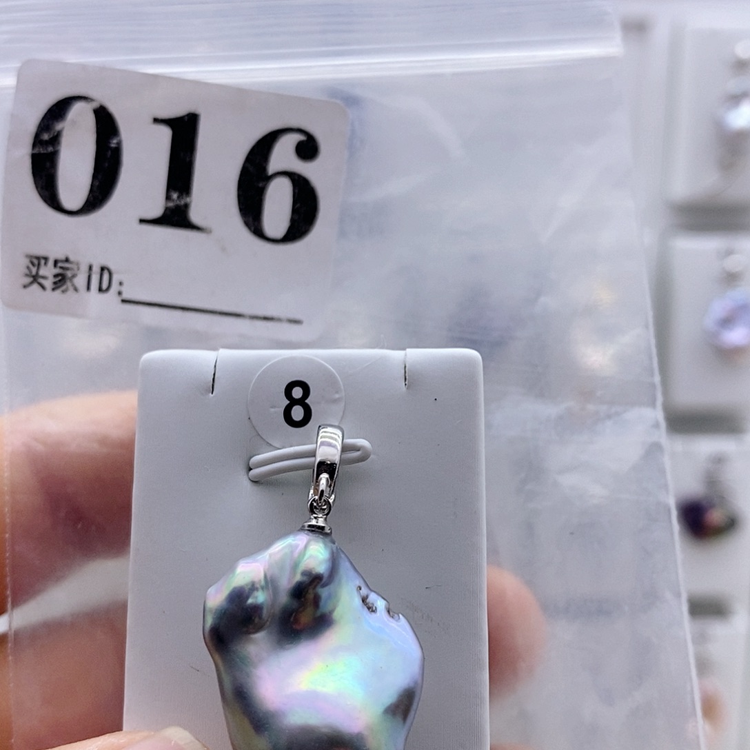 颈饰银S925镶嵌淡水珍珠