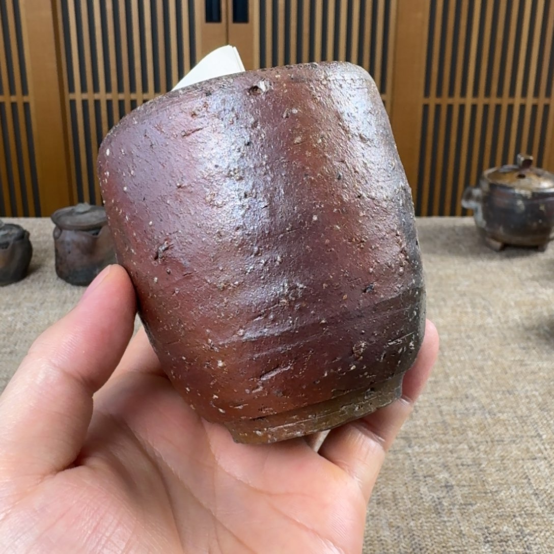 铃木美基 备前烧汤吞杯