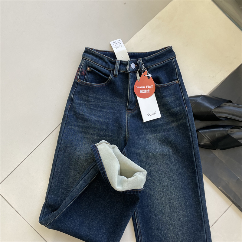 5569显瘦百搭牛仔裤全棉口袋ykk拉链开骨包纱