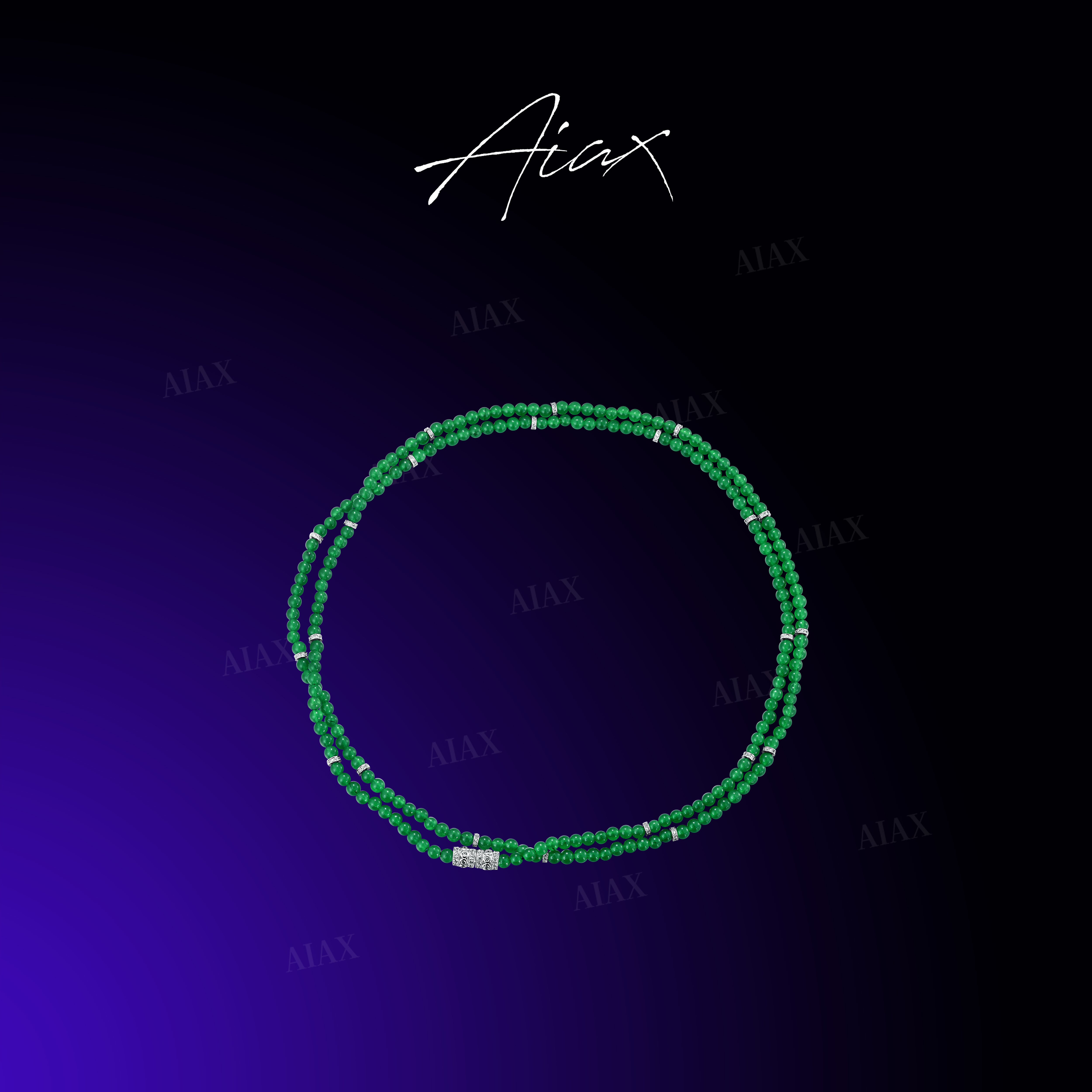 AIAX 镀K金 时尚百搭新中式珠珠项链TSJ9670