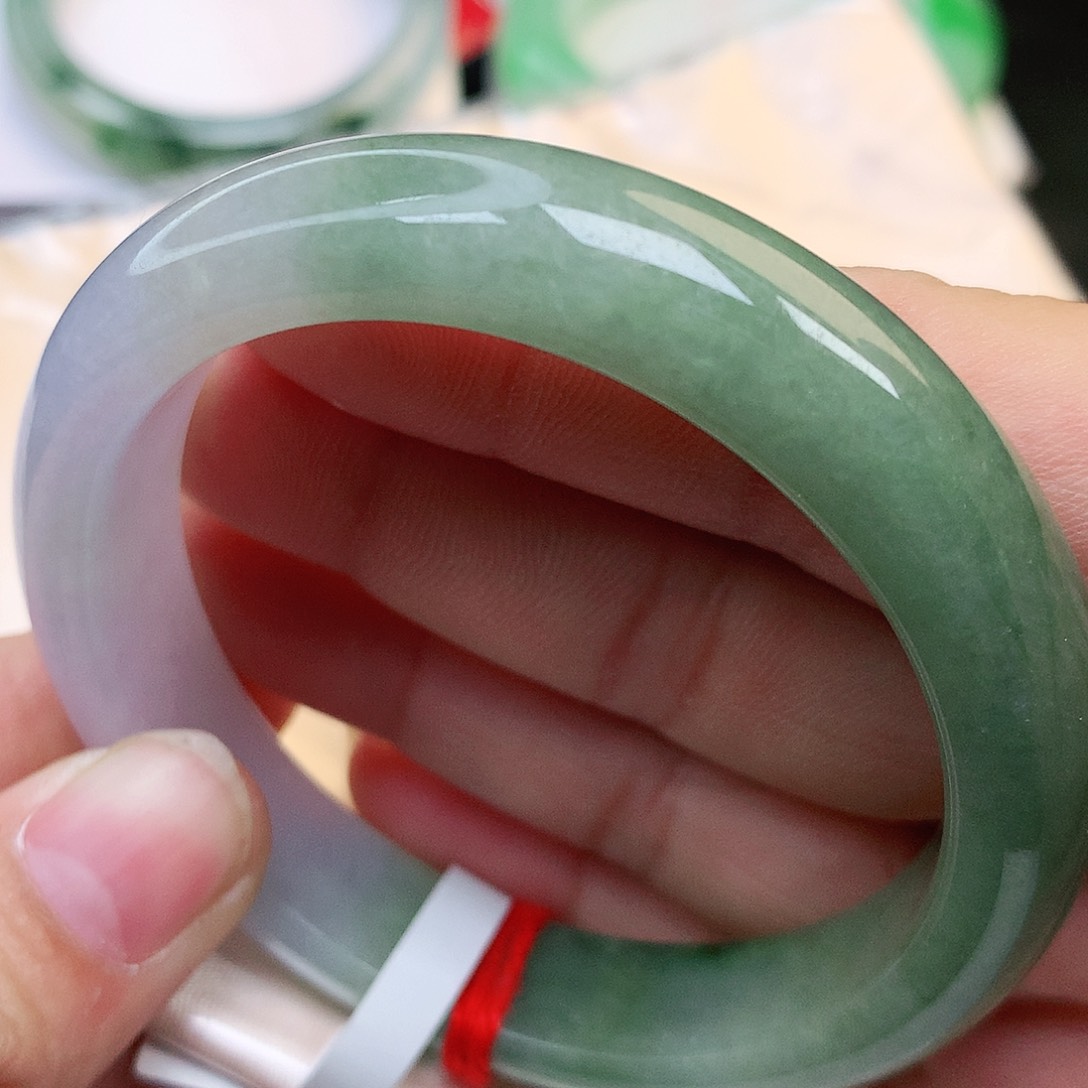 未镶嵌手镯翡翠纯天然A货翡翠半山半水138号