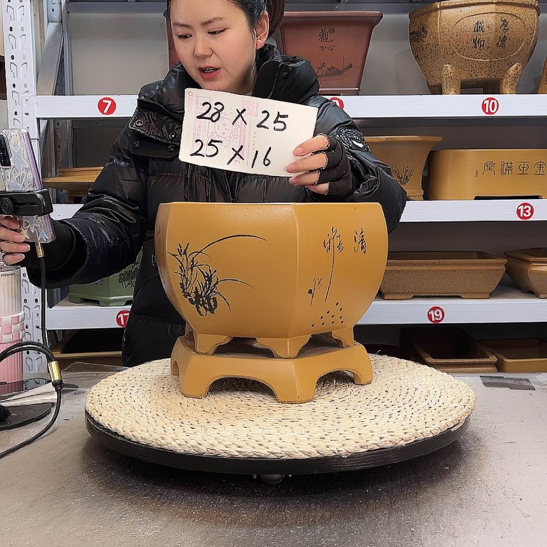 紫砂花盆紫砂花盆